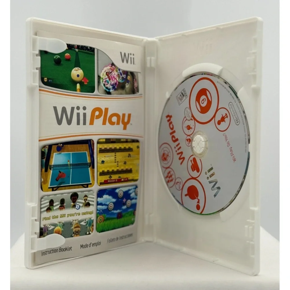 Wii Play (Nintendo Wii, 2007) WITH Manual - Tested - E For Everyone